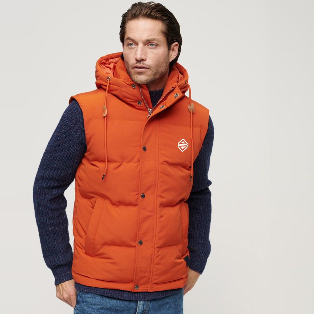 Hooded Sports Puffer Jacket