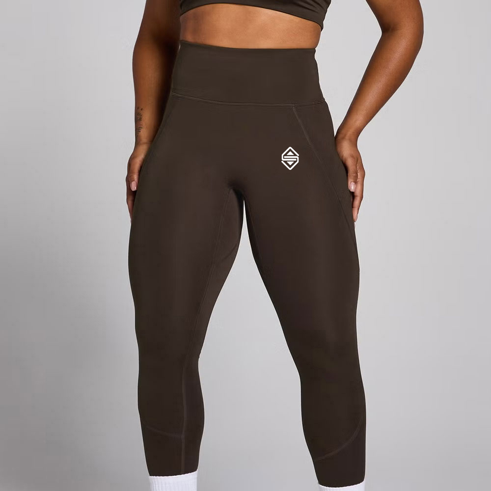 Graphic Training Leggings - Coffee